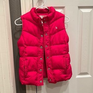 Pink puffer vest